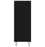 VidaXL Dressoir 34,5x32,5x90 cm bewerkt hout zwart