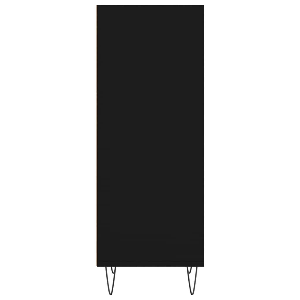 VidaXL Dressoir 34,5x32,5x90 cm bewerkt hout zwart