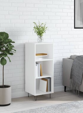 VidaXL Dressoir 34,5x32,5x90 cm bewerkt hout wit