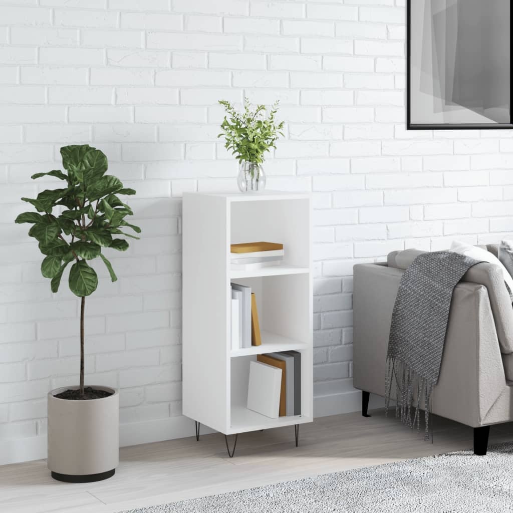 VidaXL Dressoir 34,5x32,5x90 cm bewerkt hout wit