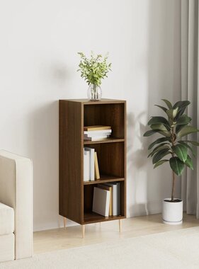 VidaXL Dressoir 34,5x32,5x90 cm bewerkt hout bruineikenkleurig