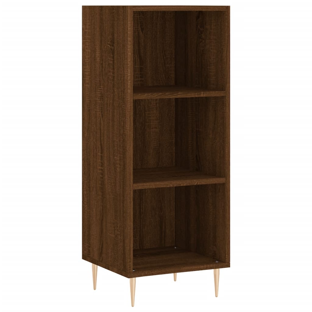 VidaXL Dressoir 34,5x32,5x90 cm bewerkt hout bruineikenkleurig