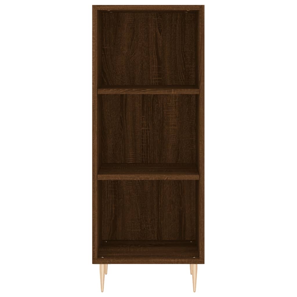VidaXL Dressoir 34,5x32,5x90 cm bewerkt hout bruineikenkleurig