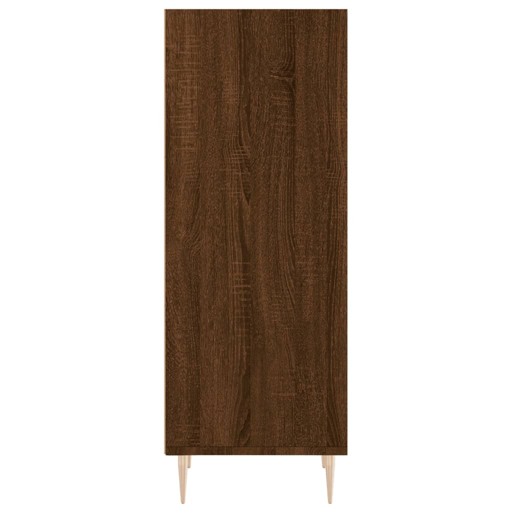 VidaXL Dressoir 34,5x32,5x90 cm bewerkt hout bruineikenkleurig