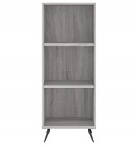 VidaXL Schappenkast 34,5x32,5x90 cm bewerkt hout grijs sonoma eiken