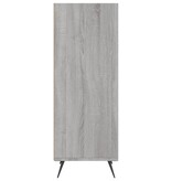 VidaXL Schappenkast 34,5x32,5x90 cm bewerkt hout grijs sonoma eiken