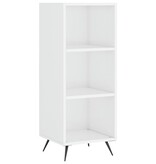 VidaXL Schappenkast 34,5x32,5x90 cm bewerkt hout hoogglans wit