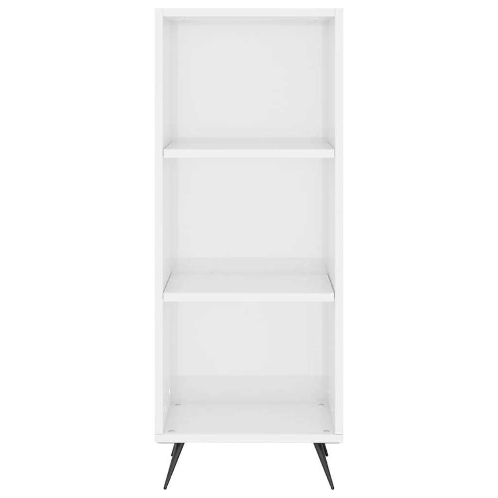 VidaXL Schappenkast 34,5x32,5x90 cm bewerkt hout hoogglans wit