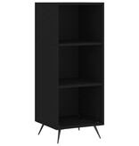 VidaXL Schappenkast 34,5x32,5x90 cm bewerkt hout zwart