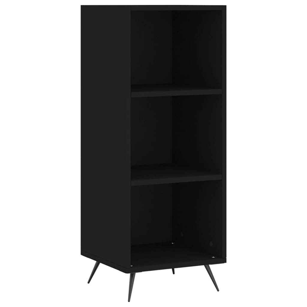 VidaXL Schappenkast 34,5x32,5x90 cm bewerkt hout zwart