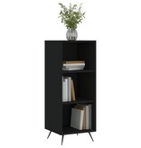 VidaXL Schappenkast 34,5x32,5x90 cm bewerkt hout zwart