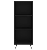 VidaXL Schappenkast 34,5x32,5x90 cm bewerkt hout zwart