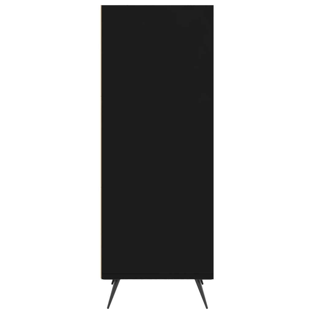 VidaXL Schappenkast 34,5x32,5x90 cm bewerkt hout zwart