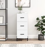 VidaXL Dressoir 34,5x34x90 cm bewerkt hout wit