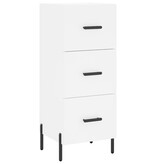 VidaXL Dressoir 34,5x34x90 cm bewerkt hout wit