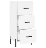 VidaXL Dressoir 34,5x34x90 cm bewerkt hout wit