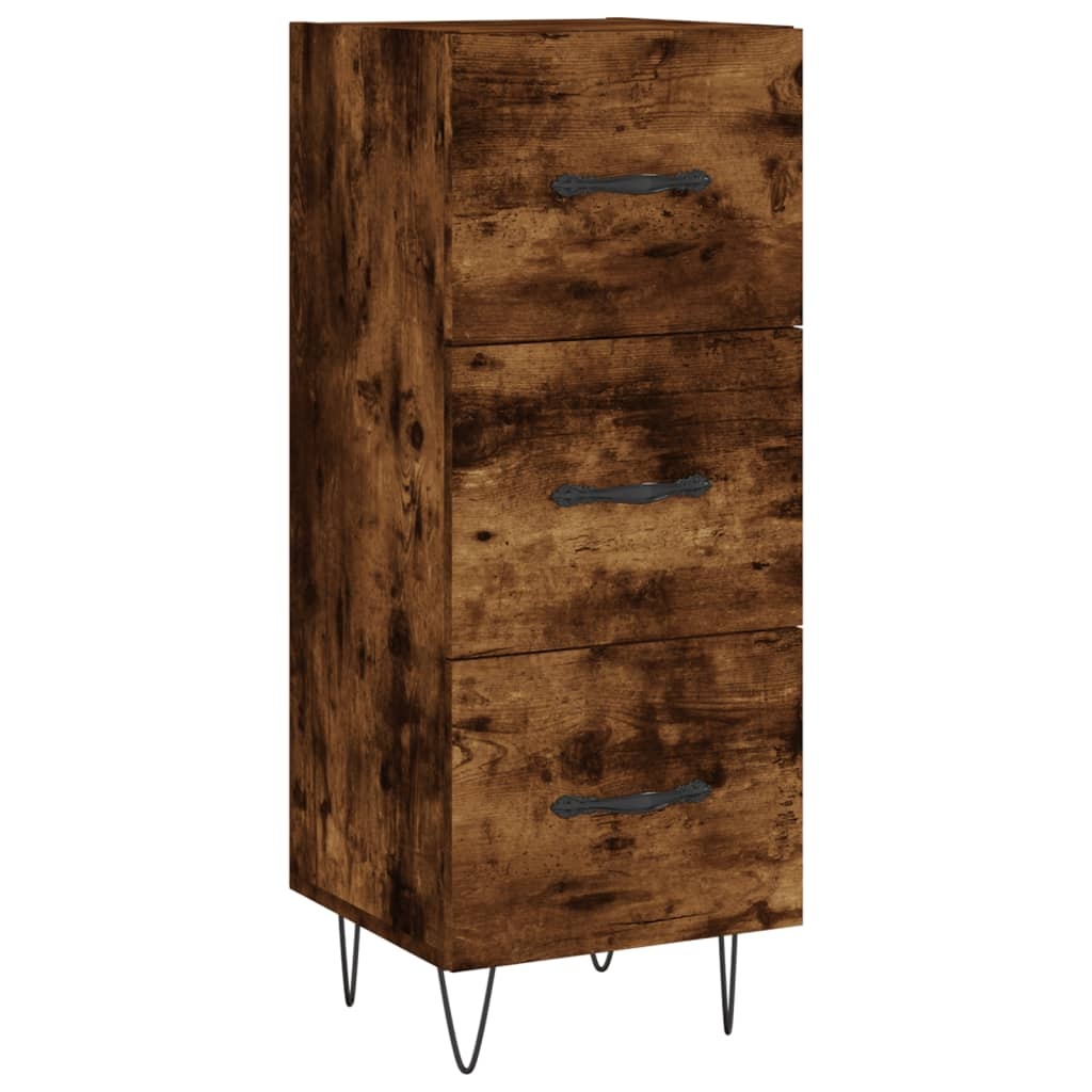 VidaXL Dressoir 34,5x34x90 cm bewerkt hout gerookt eiken