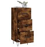 VidaXL Dressoir 34,5x34x90 cm bewerkt hout gerookt eiken