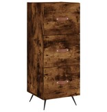VidaXL Dressoir 34,5x34x90 cm bewerkt hout gerookt eiken