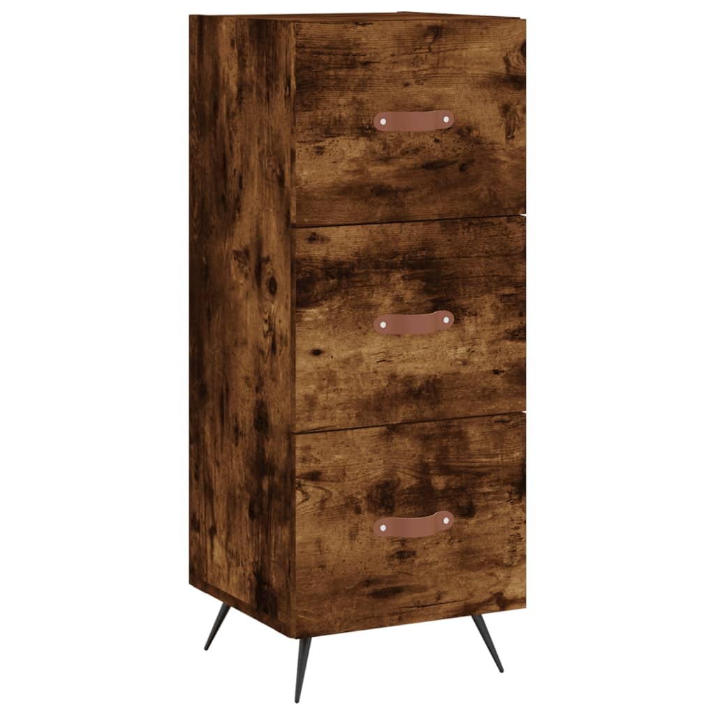 VidaXL Dressoir 34,5x34x90 cm bewerkt hout gerookt eiken
