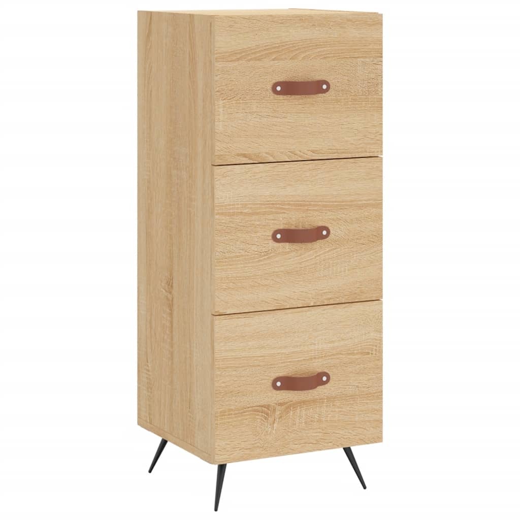 VidaXL Dressoir 34,5x34x90 cm bewerkt hout sonoma eiken