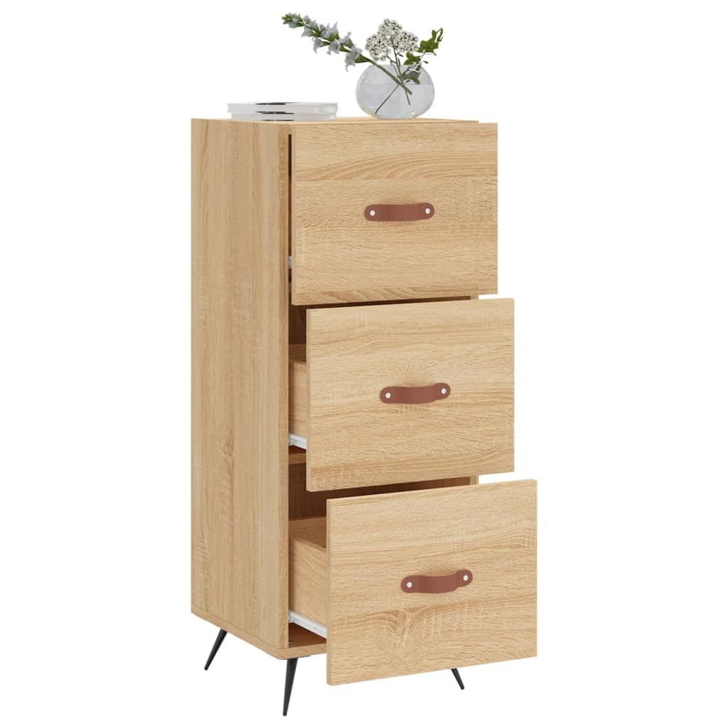 VidaXL Dressoir 34,5x34x90 cm bewerkt hout sonoma eiken
