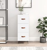VidaXL Dressoir 34,5x34x90 cm bewerkt hout wit