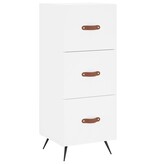VidaXL Dressoir 34,5x34x90 cm bewerkt hout wit