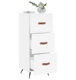 VidaXL Dressoir 34,5x34x90 cm bewerkt hout wit