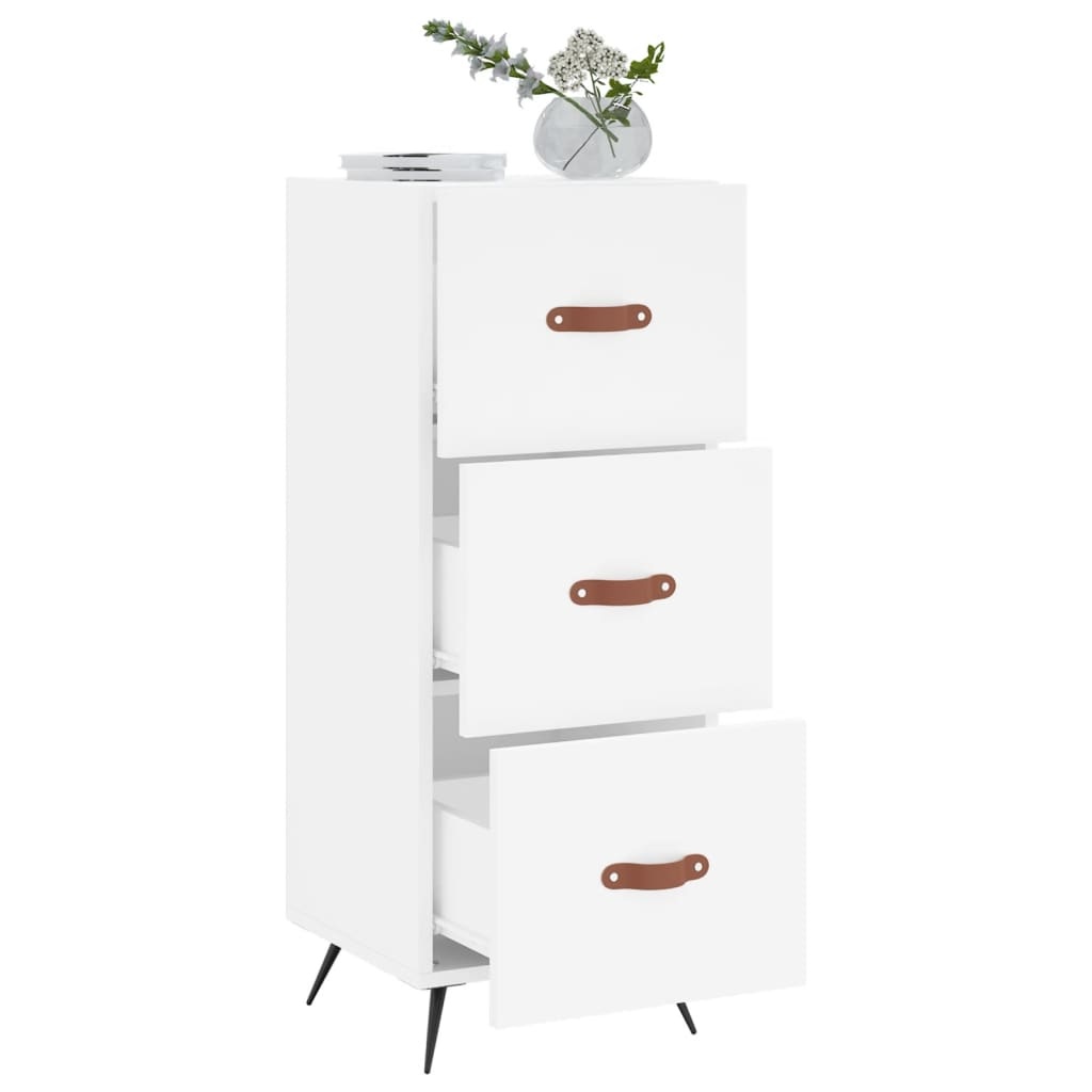 VidaXL Dressoir 34,5x34x90 cm bewerkt hout wit