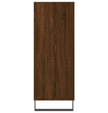 vidaXL Schappenkast 69,5x32,5x90 cm bewerkt hout bruineikenkleurig