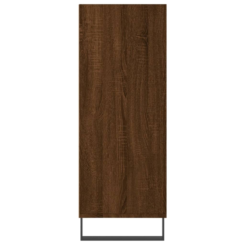vidaXL Schappenkast 69,5x32,5x90 cm bewerkt hout bruineikenkleurig