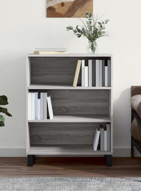 VidaXL Schappenkast 69,5x32,5x90 cm bewerkt hout grijs sonoma eiken