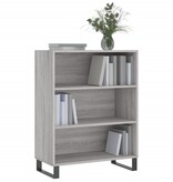 VidaXL Schappenkast 69,5x32,5x90 cm bewerkt hout grijs sonoma eiken