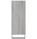 vidaXL Schappenkast 69,5x32,5x90 cm bewerkt hout grijs sonoma eiken
