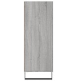 VidaXL Schappenkast 69,5x32,5x90 cm bewerkt hout grijs sonoma eiken
