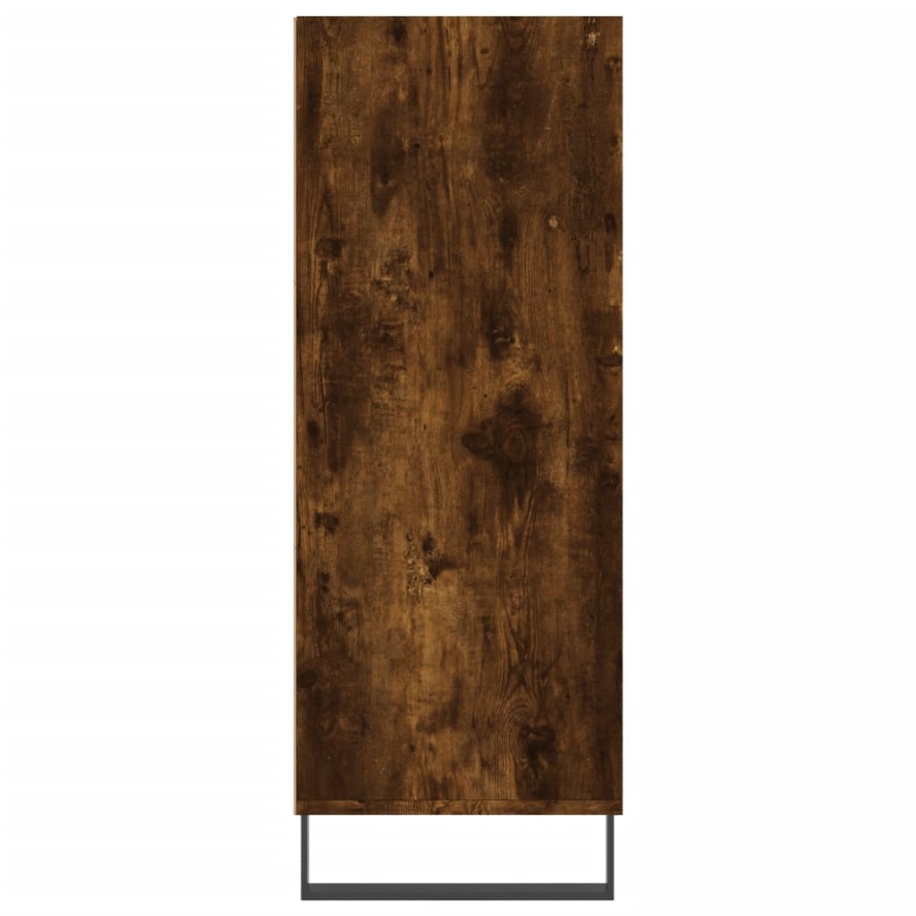 vidaXL Schappenkast 69,5x32,5x90 cm bewerkt hout gerookt eikenkleurig