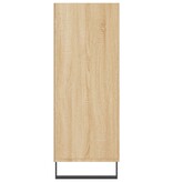 vidaXL Schappenkast 69,5x32,5x90 cm bewerkt hout sonoma eikenkleurig