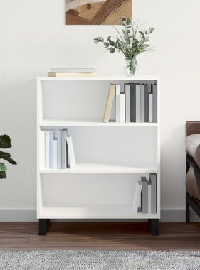 VidaXL Schappenkast 69,5x32,5x90 cm bewerkt hout wit