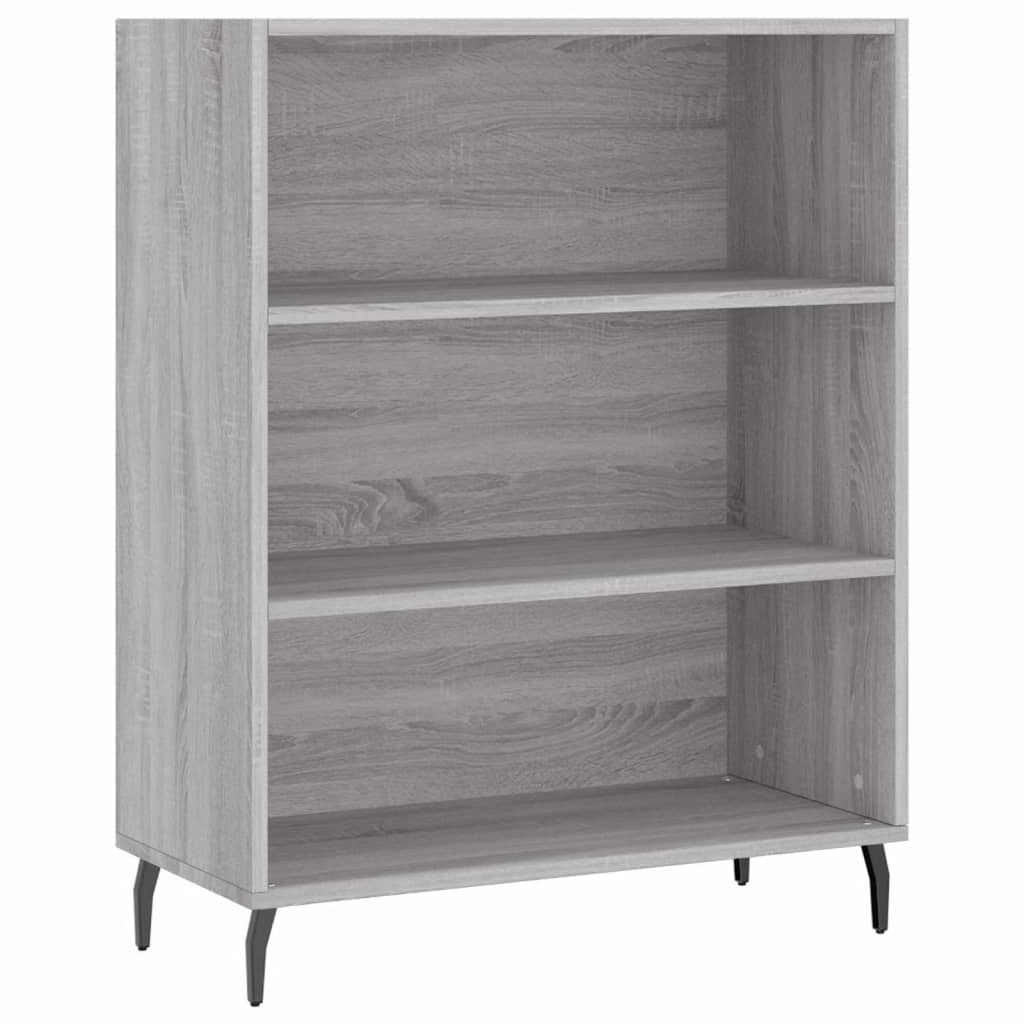 VidaXL Schappenkast 69,5x32,5x90 cm bewerkt hout grijs sonoma eiken