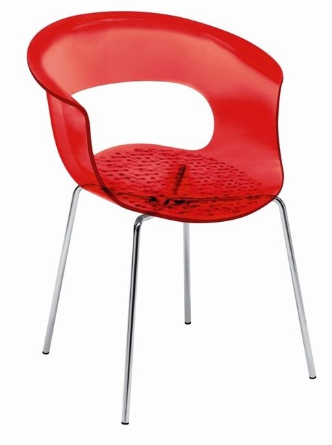 Kantinestoel Design Louisa Battaglia Doorschijnend