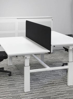 ABC Kantoormeubelen Multifunctionele met slinger verstelbare duo bench werkplek.