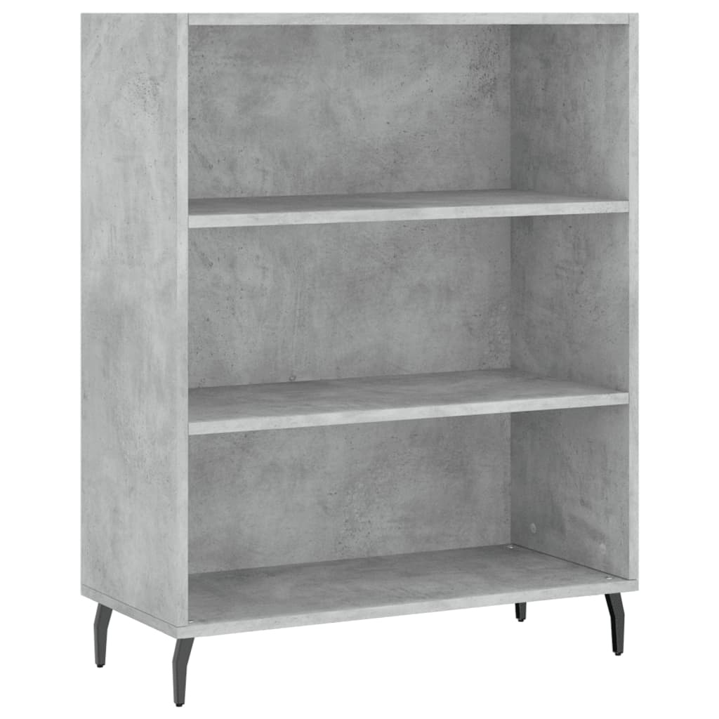 VidaXL Schappenkast 69,5x32,5x90 cm bewerkt hout betongrijs