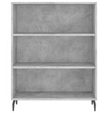 VidaXL Schappenkast 69,5x32,5x90 cm bewerkt hout betongrijs
