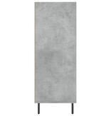 VidaXL Schappenkast 69,5x32,5x90 cm bewerkt hout betongrijs