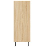 vidaXL Schappenkast 69,5x32,5x90 cm bewerkt hout sonoma eikenkleurig