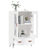 VidaXL Hoge kast 69,5x31x115 cm bewerkt hout wit