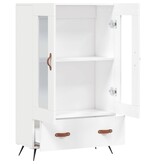 VidaXL Hoge kast 69,5x31x115 cm bewerkt hout wit