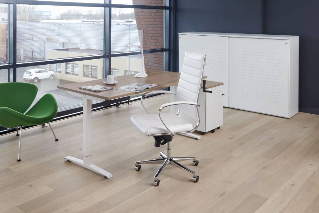 Slinger verstelbaar Zit/sta bureau T-Poot