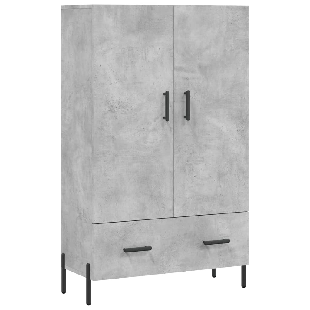 VidaXL Hoge kast 69,5x31x115 cm bewerkt hout betongrijs